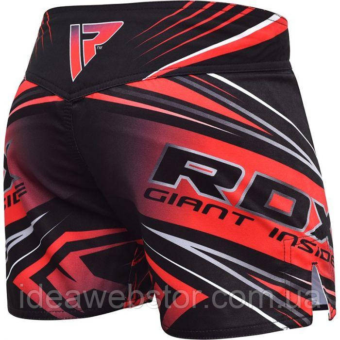 Шорти MMA RDX R8 Red L червоні бойцеві шорти для ММА тренувань і єдиноборств з еластичною тканиною та свободою рухів Київ - фото 12