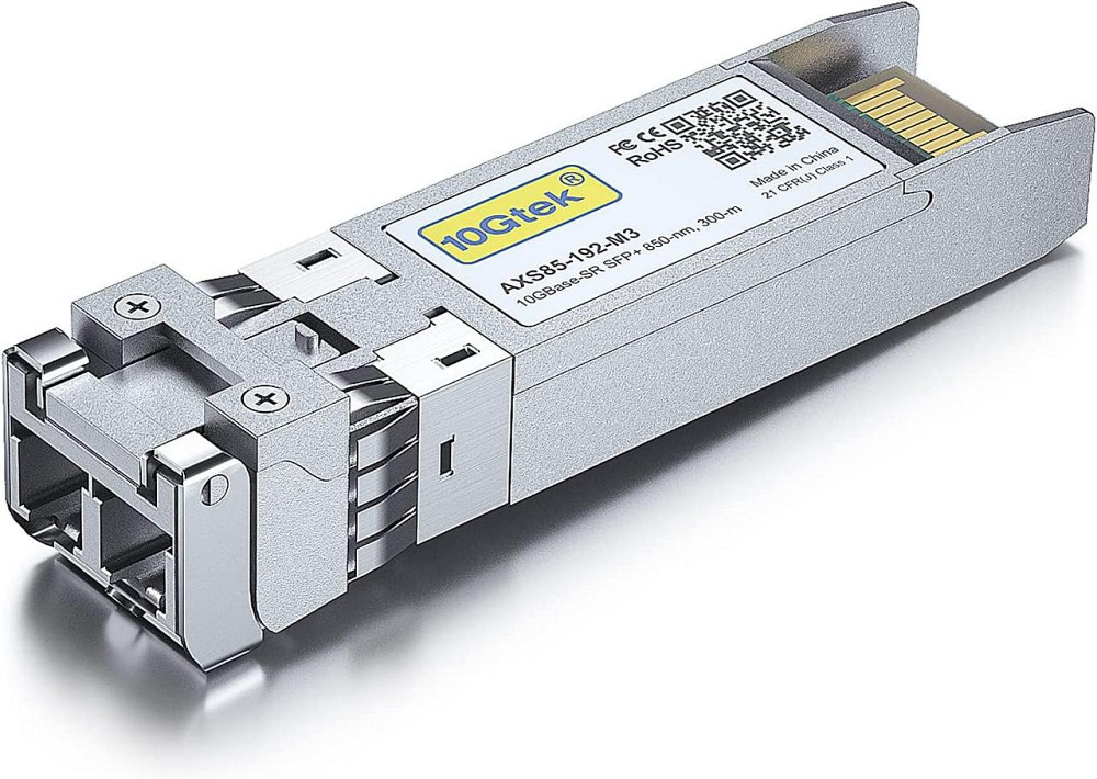 Промышленный трансивер 10Gtek 10GBase-SR SFP+ (10G, 850 нм, 300 м) — Оптический модуль для сетевого оборудования Киев - изображение 8