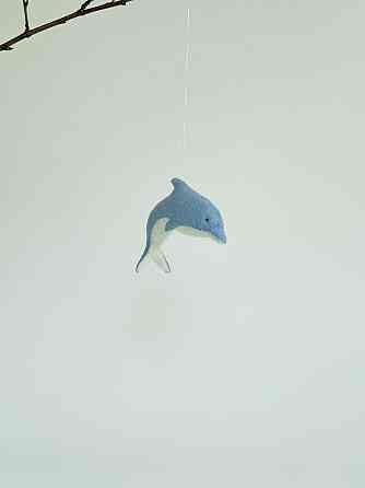 Мягкая фетровая игрушка дельфин ручной работы – безопасная развивающая игрушка Киев