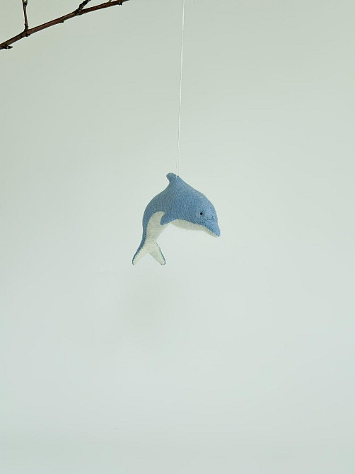 Мягкая фетровая игрушка дельфин ручной работы – безопасная развивающая игрушка Киев - изображение 3