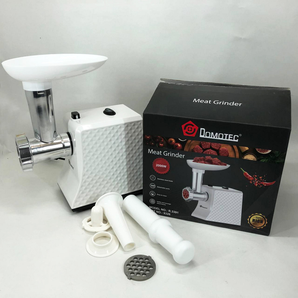 Бытовая универсальная мясорубка Domotec, Мясорубка для профессиональной кухни, Мясорубки для кафе WZ-74 Львов - изображение 9