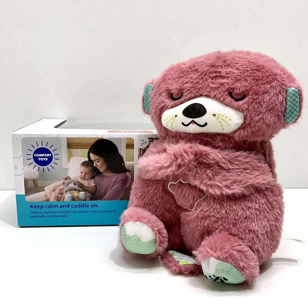 Видра інтерактивна дихає підсвічується сопить і відтворює заспокійливу музику Рожева (853-1) Чернигов - изображение 8