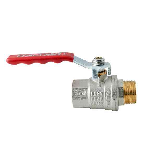 Кран кульовий ГШВ Koer Extreme KE.215-20 - 3/4" FM ручка "важіль" червона (KR5751)   ( 25495 ) Харків