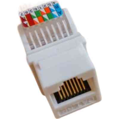 Модуль Keystone RJ45 UTP кат. 6, Slim, безінструментальний Kingda (KD-KJ2047UC6) Вінниця