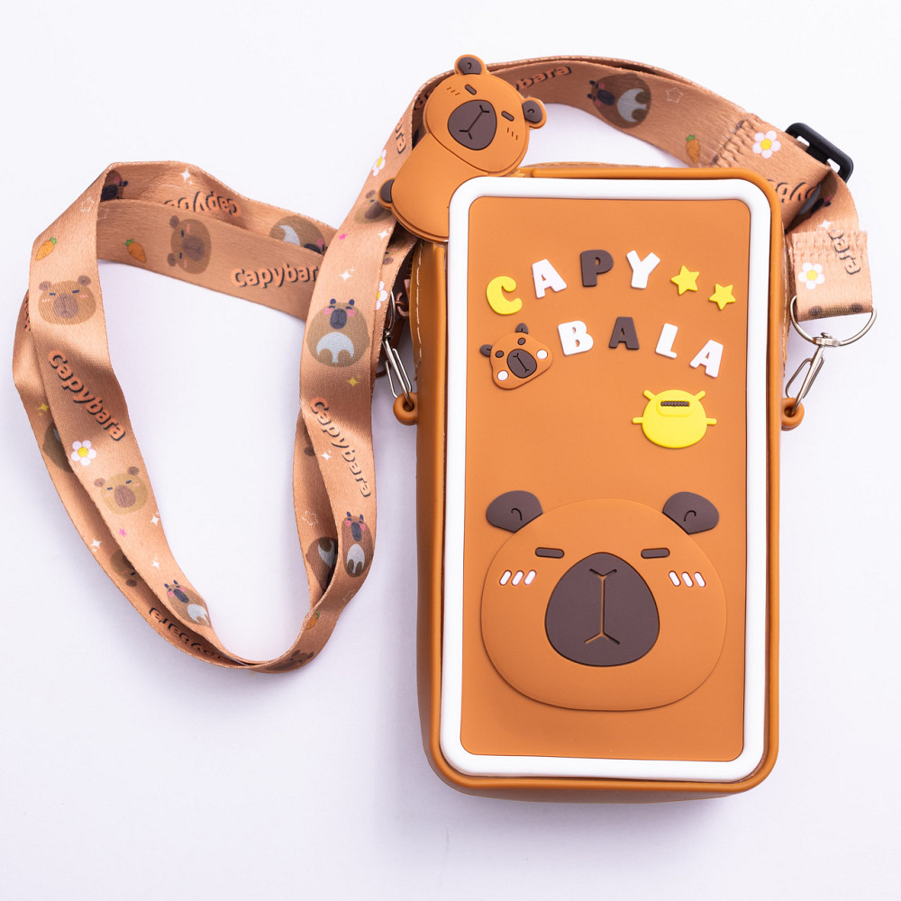 Дитяча силіконова сумочка-гаманець 7*10*3 см Коричневий HP-55-17BR Коломыя - изображение 1