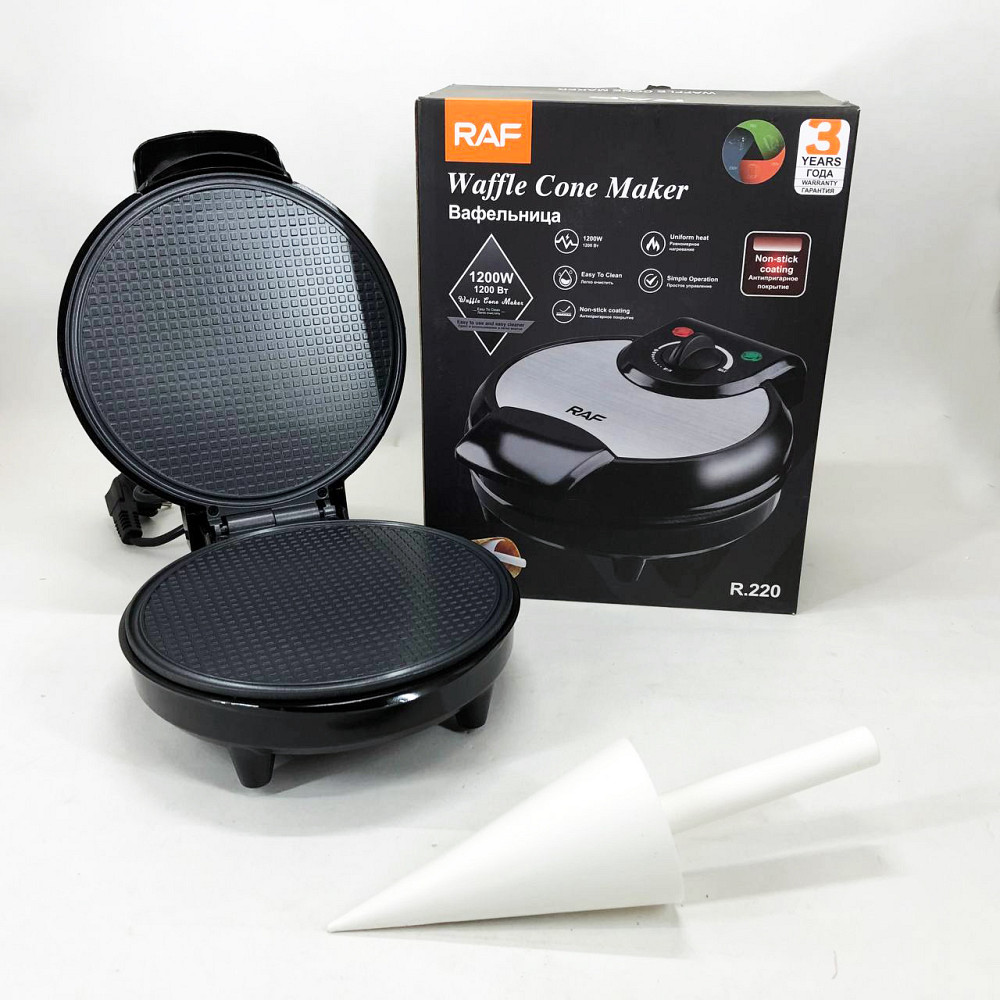 Багатофункціональна вафельниця RAF R.220 1200 Вт, Компактна електрична вафельниця YC-47 Львів - фото 17