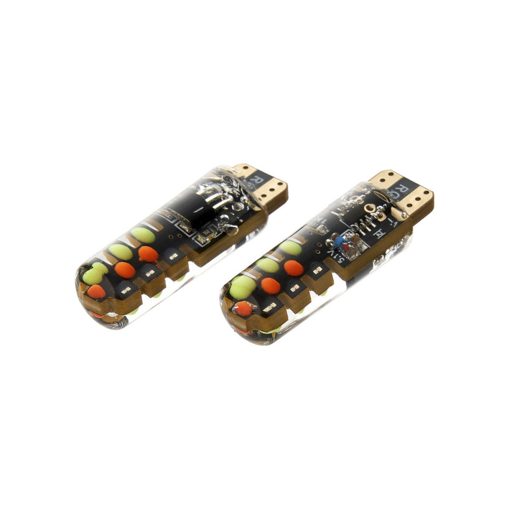 Комплект світлодіодних ламп TBS T10-COB-12RGB з пультом ДК Харків - фото 1