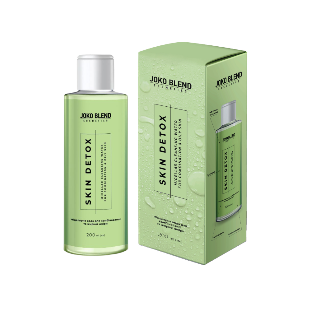 Міцелярна вода для комбінованої та жирної шкіри Skin Detox Joko Blend 200 мл Київ - фото 1
