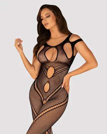Бодістокінг Obsessive Bodystocking G322 S/M/L, фантасмагорично-силуетний крій Львів