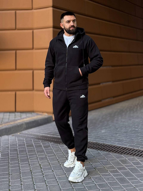 Мужской костюм из флис- полара L-XL, Чорний Одеса - фото 7