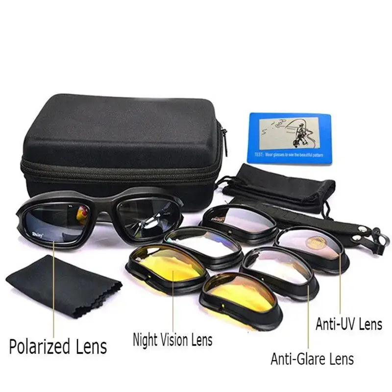 Тактичні захисні окуляри Daisy С5 17-0 (4 змінні лінзи) Вінниця - фото 7