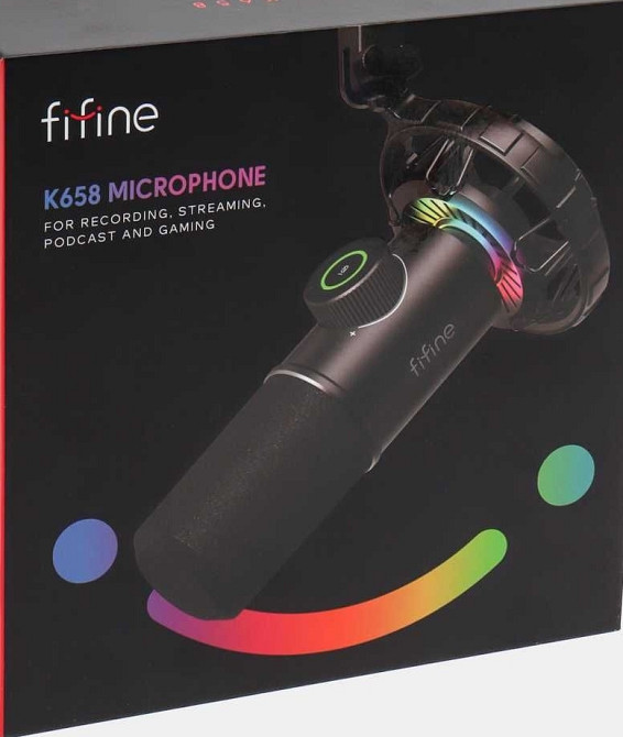 Микрофон динамический Fifine K658 USB + тренога. Киев - изображение 5