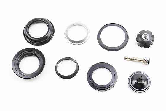 Кермова колонка 1-1/8" (44/28,6x44/30) безрізьбової вилки, напівінтегровані, чорні H148 Київ