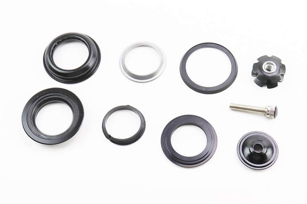 Кермова колонка 1-1/8" (44/28,6x44/30) безрізьбової вилки, напівінтегровані, чорні H148 Київ - фото 2