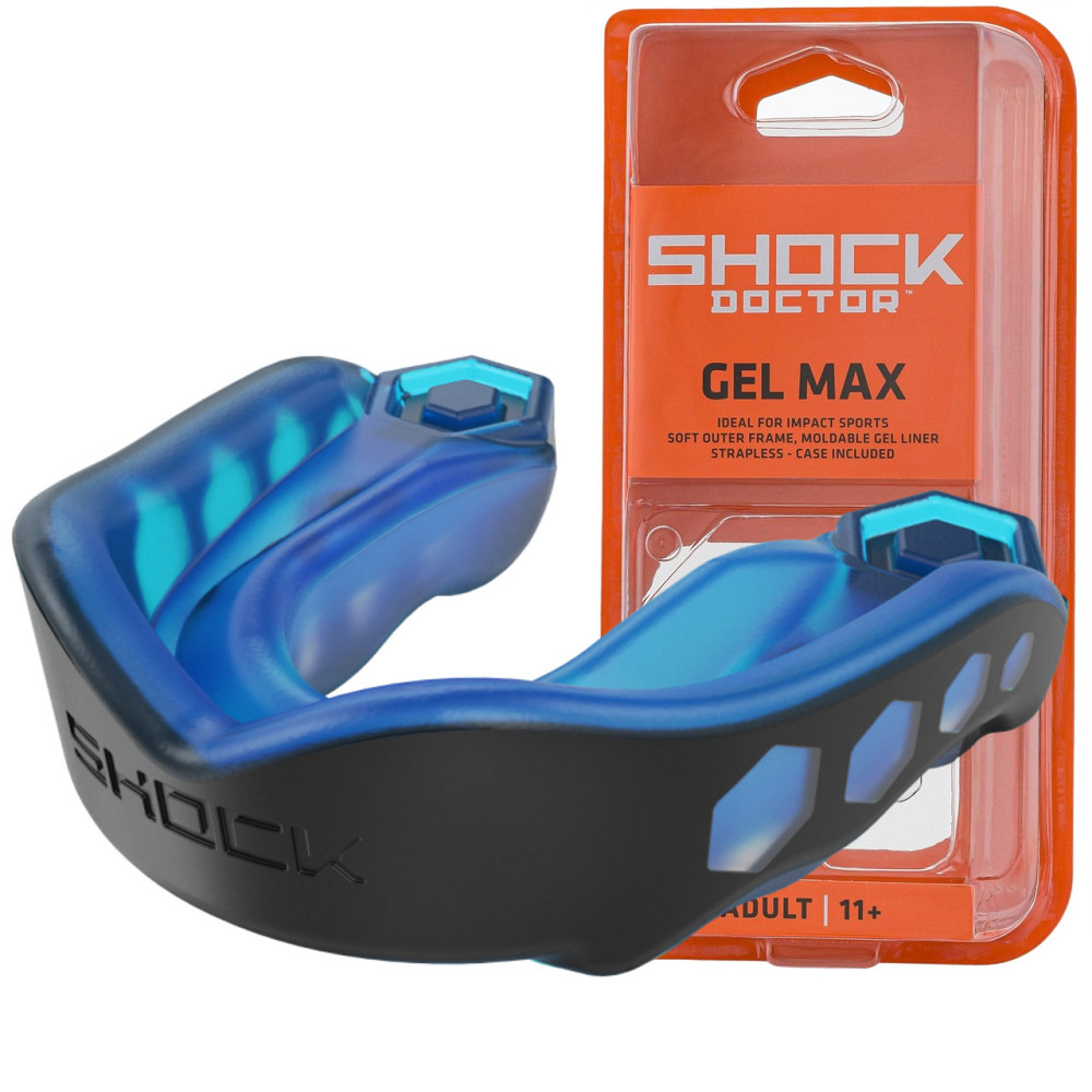 Капа Shock Doctor Gel Max доросла (вік 11+) Black/Blue (art. 6100-BB-AD) Кам'янське - фото 1