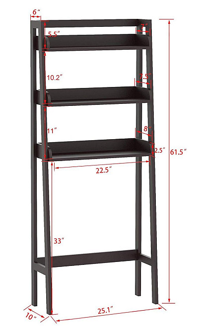 Стеллаж над унитазом 