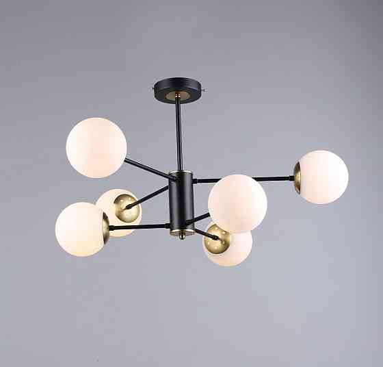 SIRIUS Люстра сучасна у вітальню Sirius B N36360/6 BK+COP Коломыя