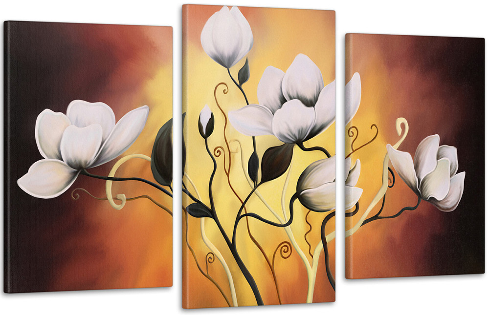 Модульна картина Квіти Абстракція Art-234_3 Київ - фото 1