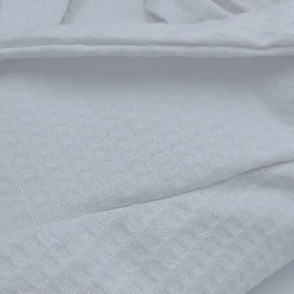 Вафельний чоловічий халат Кімоно YouStar 100% бавовна розмір XL (56-58) 200 г/м2 (Білий) Суми - фото 4