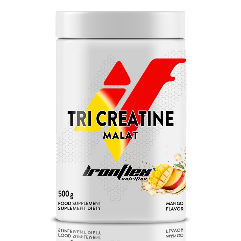 Трикреатин малат IronFlex Tri Creatine Malate 500g (Mango) Луцк - изображение 1