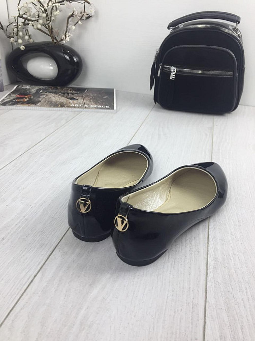 Kentro Балетки жіночі KENTO 1610 чорні (весна-осінь, шкіра лакована) (3440) Коломия - фото 4