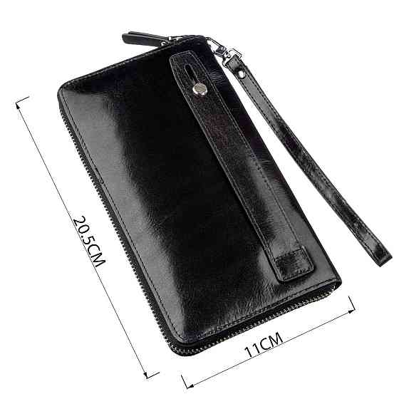 Містке чоловіче портмоне-клатч Boston 18806 Чорний Київ