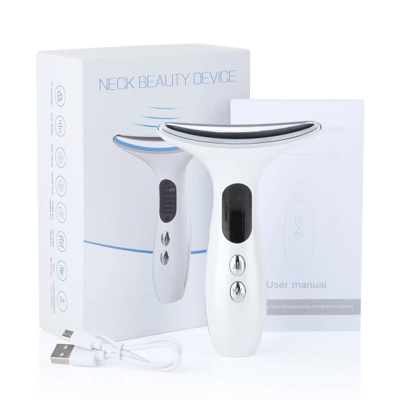 Микротоковый массажер Neck Beauty Device для шеи и лица Киев