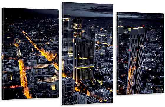 Модульная картина в гостиную / спальню  Ніч в місті Art-593_3 Киев