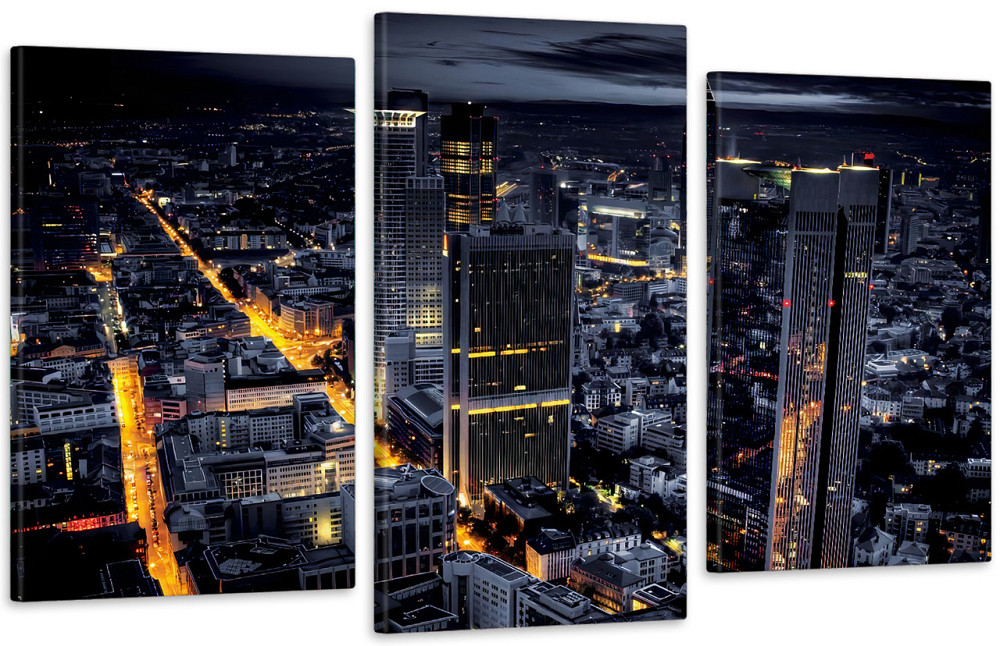 Модульная картина в гостиную / спальню  Ніч в місті Art-593_3 Киев - изображение 1