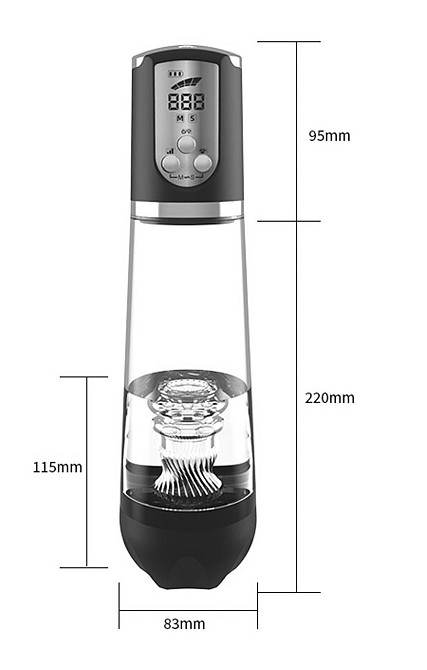 Водонепроницаемая, автоматическая вакуумная помпа с зарядкой от USB CANWIN Luxury Pump, P258AU Sex Aura Киев - изображение 10