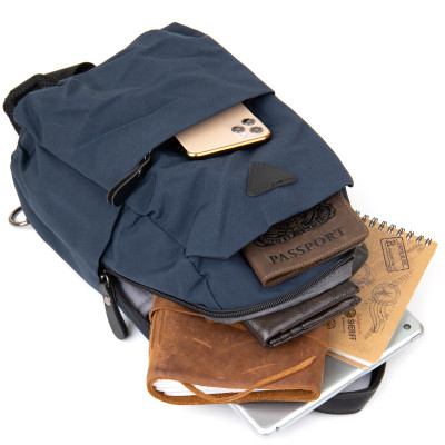 Сумка Vintage Через плечо нейлон Синяя (20633) Винница - изображение 4