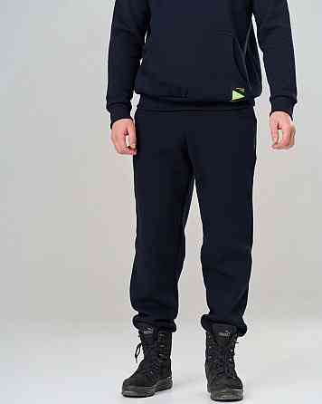 Чоловічий теплий костюм зі штанами синій — Байка — однотонний Tom John 93401 Київ