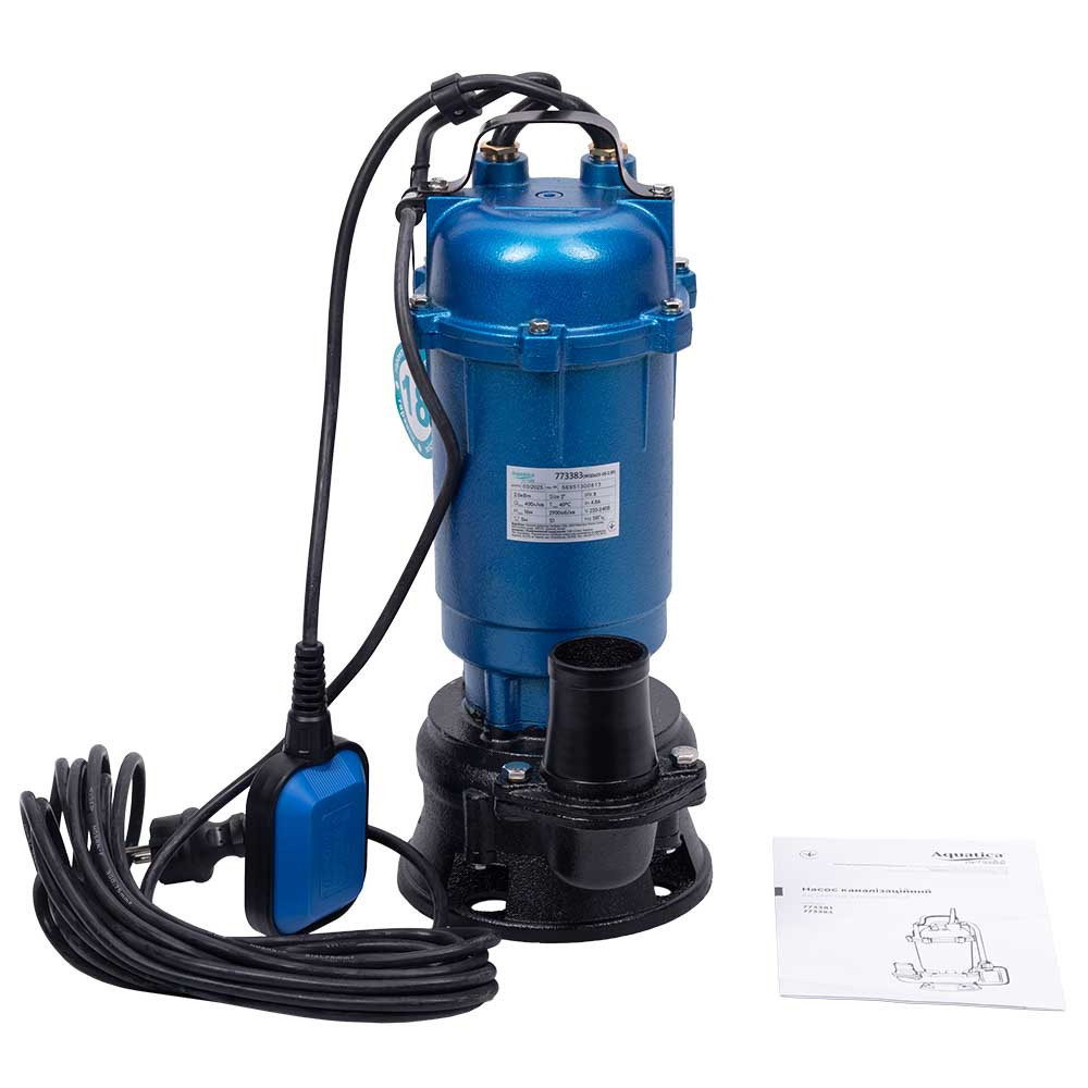 Насос каналізаційний 2.0кВт Hmax 16м Qmax 400л/хв AQUATICA mid (773383) Рівне - фото 7