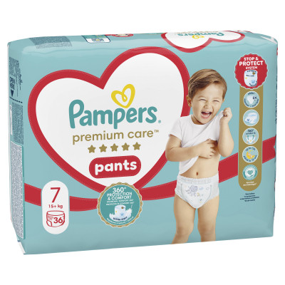 Подгузники Pampers Premium Care Pants Трусики Размер 7 (17+кг) 36 шт. (8700216339001) Винница - изображение 2
