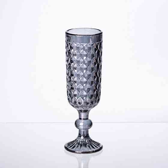 Набор бокалов для шампанского 6 штук по 160 (мл) Серый HP-19-115 Киев