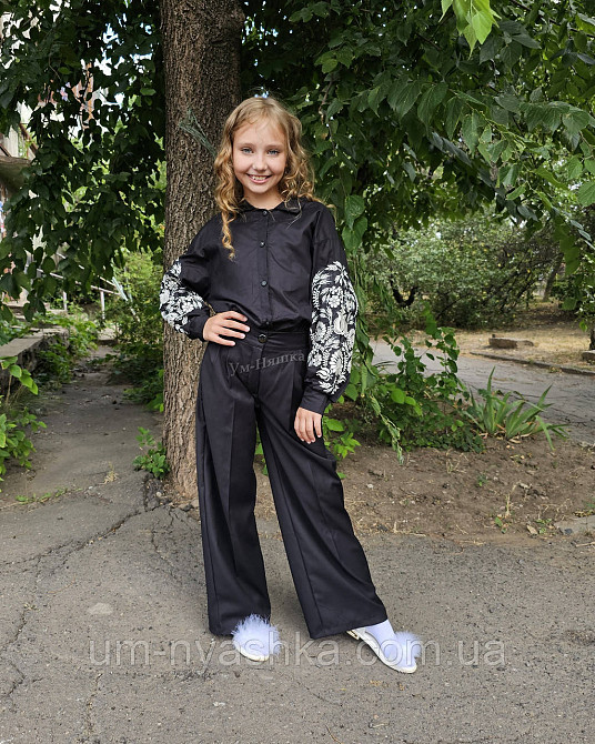 Біла сорочка з вишивкою 134-152 Кривий Ріг - фото 8