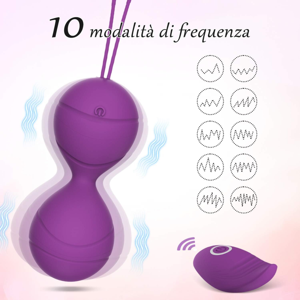 Kegel Balls\Кульки Кегеля Тренажер для м'язів Вагінальні кульки для зміцнення м'язів піхви, набір Фіолетовий Київ - фото 2