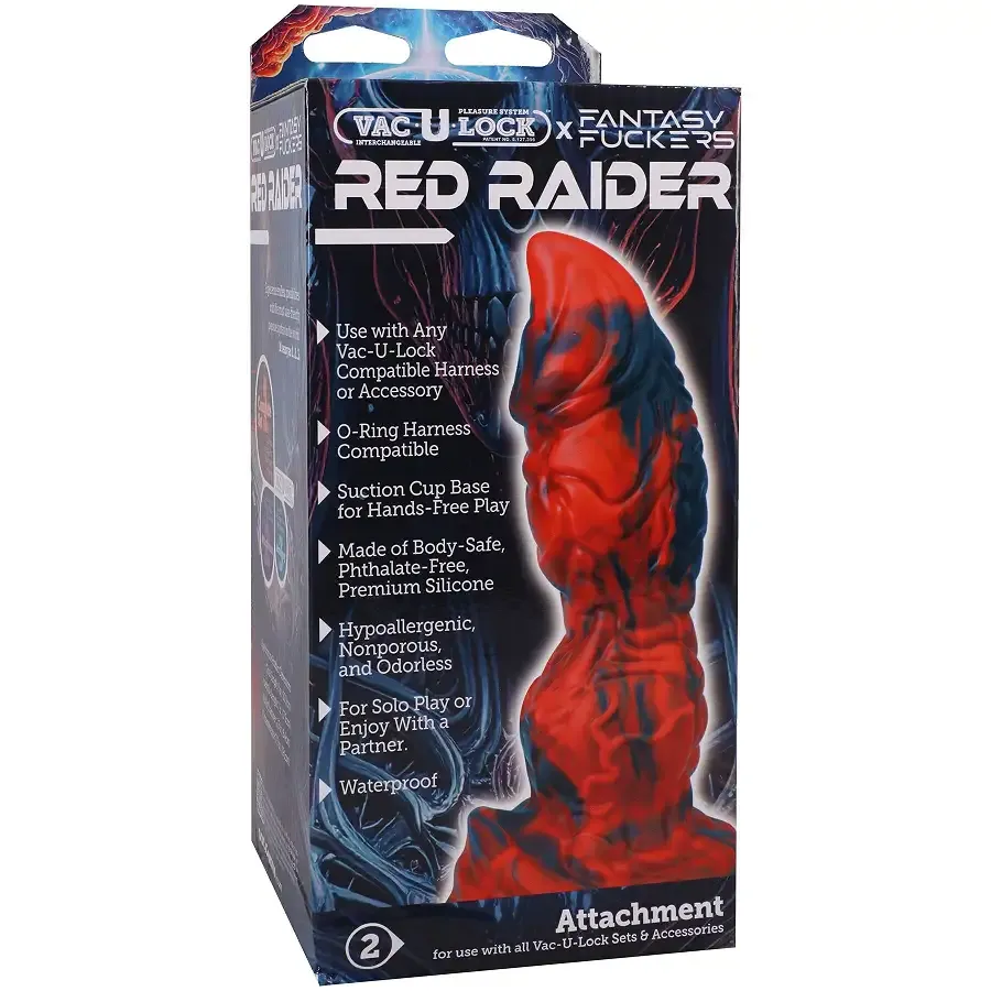 Фентезійний фалоімітатор Doc Johnson Vac-U-Lock x Fantasy Fuckers Red Raider Львів - фото 5