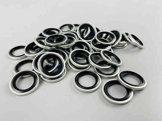 Шайба з гумовим кільцем NBR всередині (розмір 3/4), для гідравліки, олії, води, повітря. Мукачево