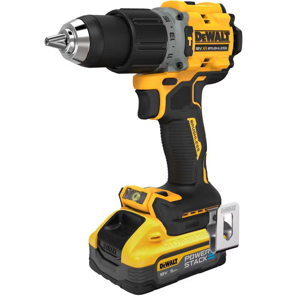Дриль-шурупокрут акумуляторний безщітковий ударний DeWALT DCD805H2T : з АКБ 2шт-18V 5 Ah, 90 Нм Київ - фото 2
