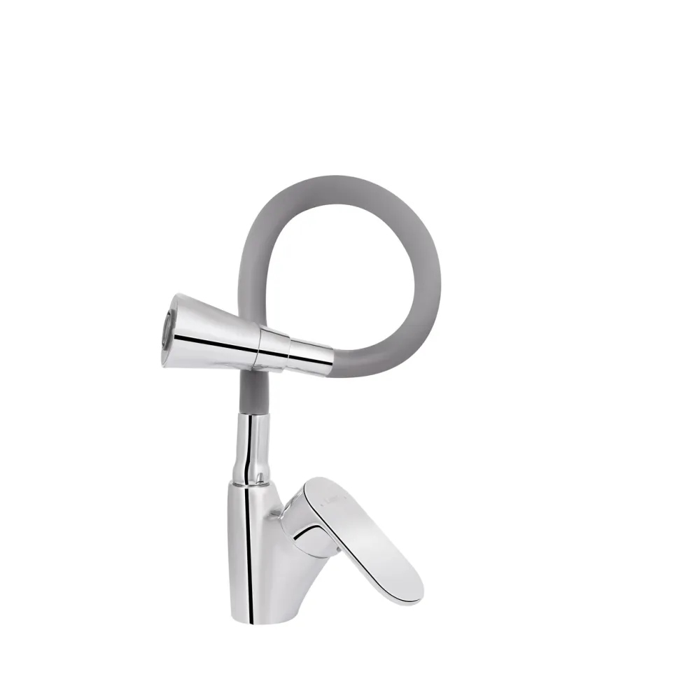 Смеситель для кухни Lidz Tani 007F3 с гибким изливом (k40) LDTAN007F3GCR31869 Chrome/Grey Киев - изображение 20