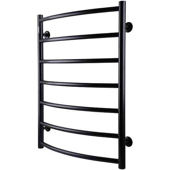 Рушникосушарка UNIO LD W 700-500-7 BLK Драбинка Дуга вода чорна (000021614) Київ