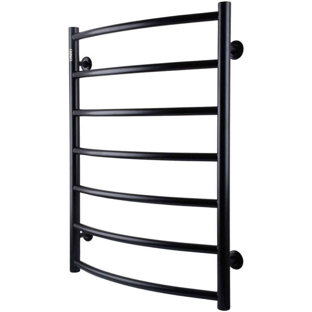 Рушникосушарка UNIO LD W 700-500-7 BLK Драбинка Дуга вода чорна (000021614) Київ - фото 2