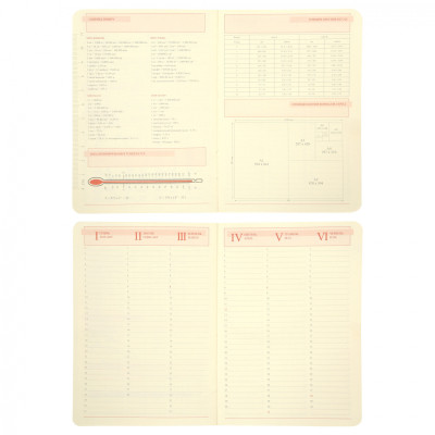 Еженедельник Leo planner А5 датированный 2026 "City", жесткий, красный, 368 страниц (252666) Винница - изображение 4