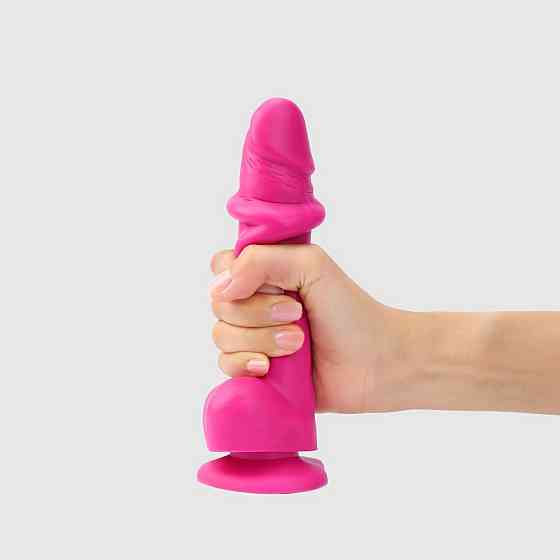 Реалистичный фаллоимитатор Strap-On-Me Sliding Skin Realistic Dildo Fuchsia M, эффект подвижной кожи Sex Aura Киев