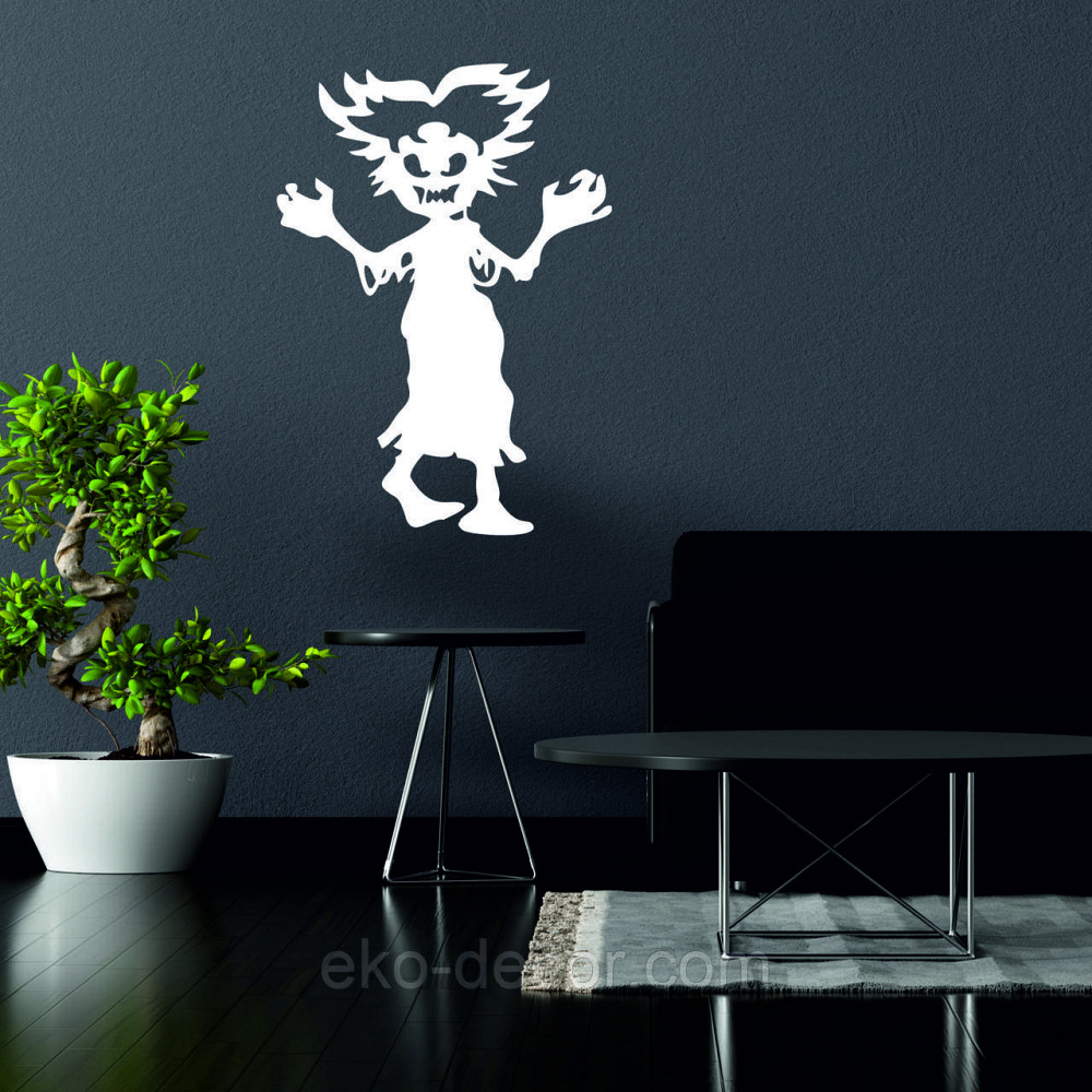 Декоративне настінне Панно «Сілует дітей. Гелловін», Декор на стіну 70*50 см, Білий Київ - фото 2