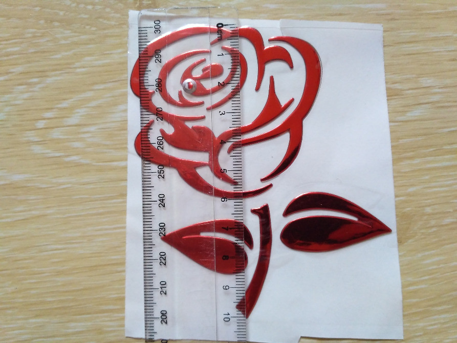 Наклейка Роза Красная выпуклая на авто Киев - изображение 4