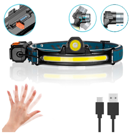 Налобный фонарь RB150, акк, micro usb, zoom, диодная лента Днепр