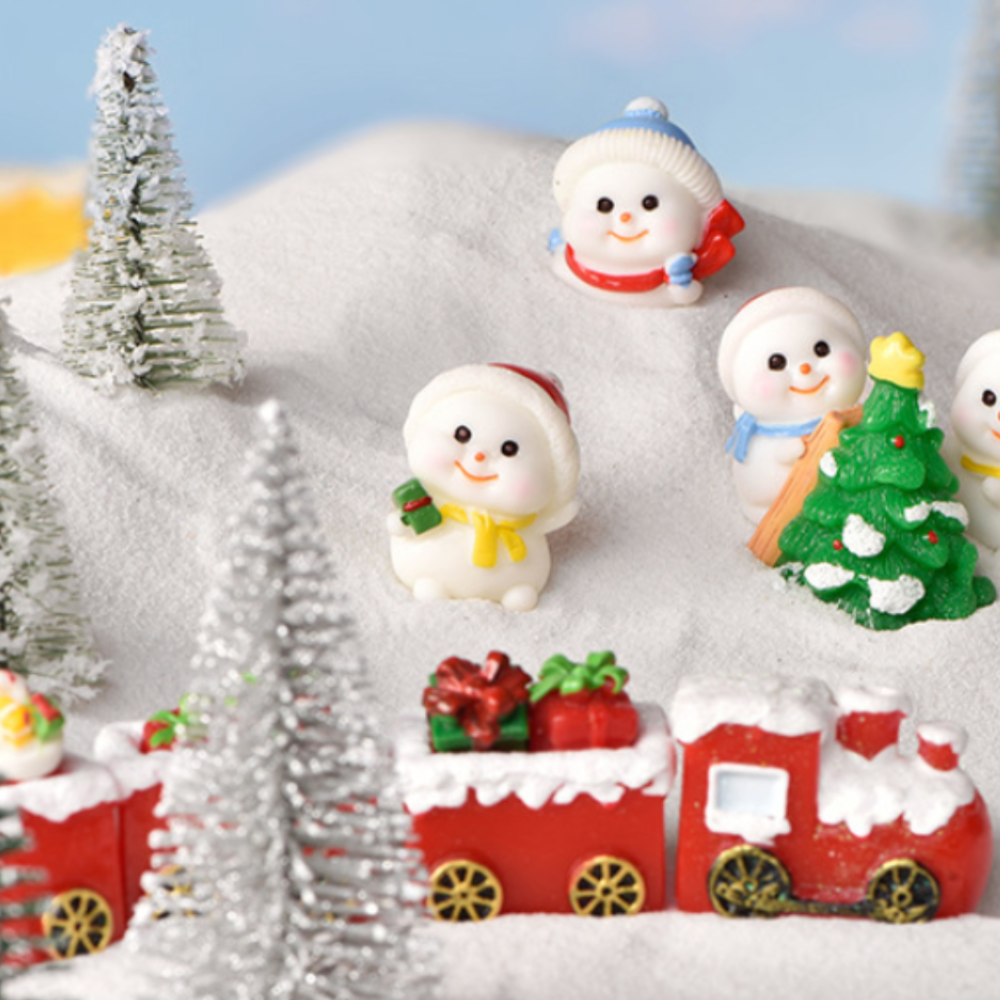 Набір новорічних фігурок із серії Поїзд Санти для флораріуму, міні-саду, вазону, мініатюри. 8 шт Одеса - фото 18