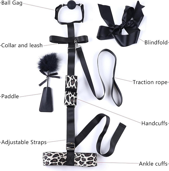 БДСМ-набір LOCKINK YEAHWOW Armbinder Restraint Set Black Sex Aura Київ - фото 5